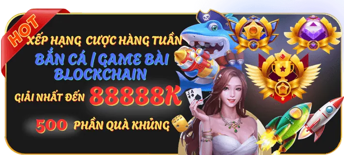 Biểu ngữ nạp tiền với các đồng xu vàng và biểu tượng phần trăm, thể hiện khuyến mãi nạp lại hàng ngày/tuần tại taib52.club